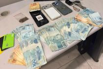 Fora Ttica apreende R$ 11 mil em espcie e prende estelionatrio 