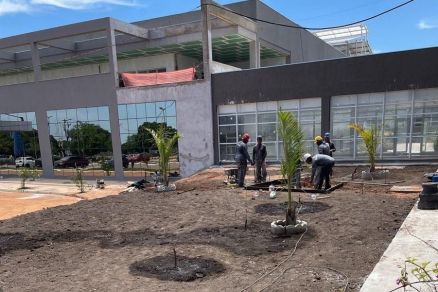 Fachada do Hospital Jlio Mller, que est sob reforma