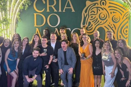 Equipe de comunicao do Governo durante premiao 