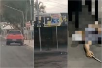 Homens trocam tiros e facadas em distribuidora e morrem em MT