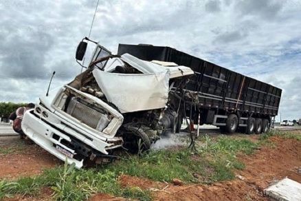 O caminhoneiro Odair Lima morreu no hospital aps se envolver em acidente na BR-163