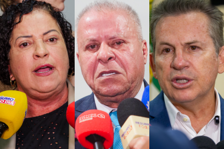 Vereadores Baixinha Giraldelli, Chico 2000 e governador Mauro Mendes: palavras de gosto duvidoso