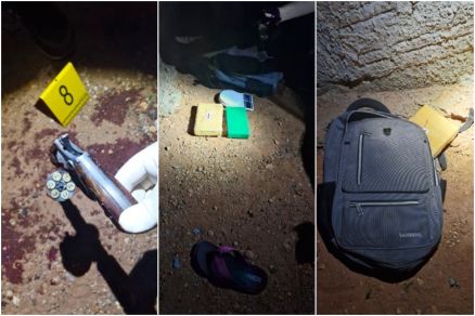 Cena do crime na Rua Dom Camilo foi preservada para os trabalhos da Politec