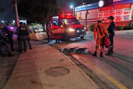 Local do acidente no bairro Ribeiro do Lipa, em Cuiab