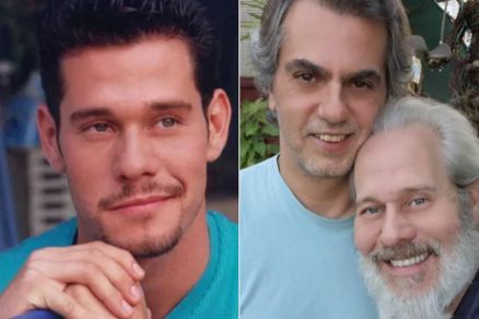 Nico Puig em 'Malhao' e atualmente ao lado do marido 