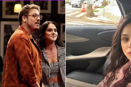 Priscila, que namora Fabio Porchat desde 2023, mostrou como ficou a porta de passageiro do carro