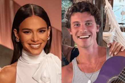 A atriz Bruna Marquezine o cantor canadense, Shawn Mendes