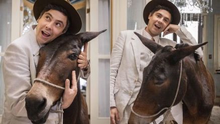 Sergio Guiz� contou que jumenta da novela reconhece sua voz