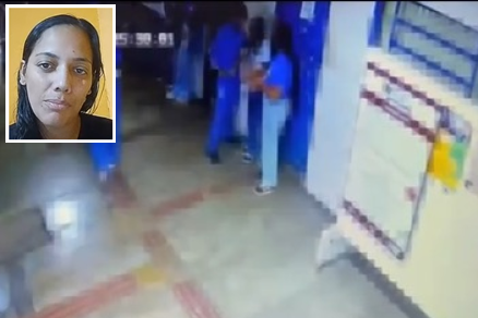 Me de menina esfaqueada (detalhe) fala sobre o ataque  menina e afirma que a filha no praticou bullying 