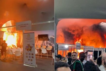 Fogo comeou no inicio desta tarde