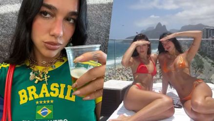 Dua Lipa posou de biquni em novas fotos tiradas no Brasil