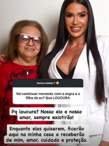 Gracyanne Barbosa, Dona Terezinha e Belo -