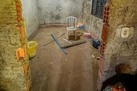 Local onde as vtimas da tortura foram encontradas na noite de segunda-feira (24), em Poxoru