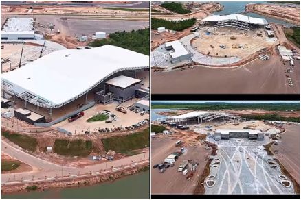 Vdeo mostrou as obras do espao de shows do Parque Novo Mato Grosso