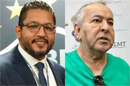 Diogo Pcora e Dorileo Leal, que oficializaram suas candidaturas  presidncia da FMF