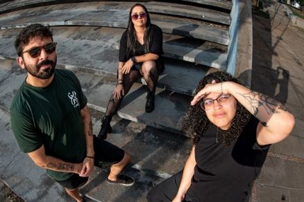 A banda Red7, Arthur Medeiros, Brunna Maria e Thalita Barbosa