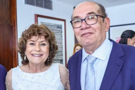 A advogada Guiomar Feitosa e o ministro do STF Gilmar Mendes: separao 