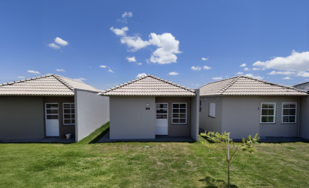 Casas do programa SER Famlia Habitao, modalidade Entrada Facilitada, entregues na regio do Coxip, em Cuiab.