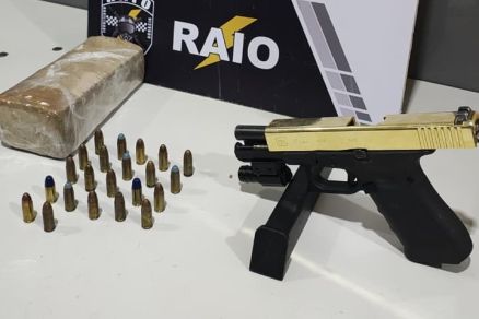 Arma, munies e maconha apreendidas em Vrzea Grande nesta sexta-feira 