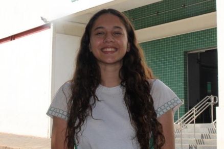 A estudante Yasmin Dias