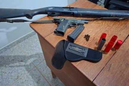 Polcia Militar realizou a apreenso de armas e munies