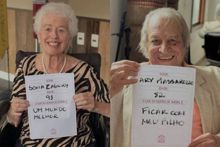 Residentes do Retiro dos Artistas fazem pedidos de Natal 