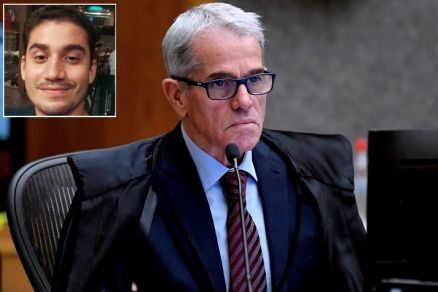 O ministro Antonio Saldanha Palheiro, que negou habeas corpus do advogado Nauder Andrade (no detalhe)