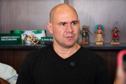 O prefeito Abilio Brunini, que em coletiva nesta sexta reforou apoio a Flvio