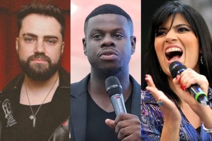 As atraes: Rosa de Saron, Samuel Eleotrio e Fernanda Brum