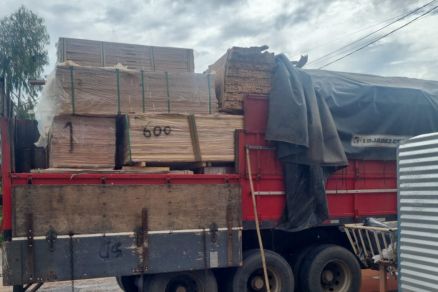 Foram apreendidos 48 metros c�bicos de madeira e um caminh�o utilizado pelo suspeito