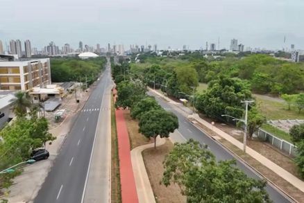 Parque ter� mais de 6 km com espa�o para caminhada e ciclovia na Avenida do CPA