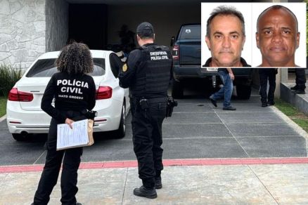 O advogado  Adenir Pinto da Silva e o servidor Elcio Mendes da Silva (no detalhe)