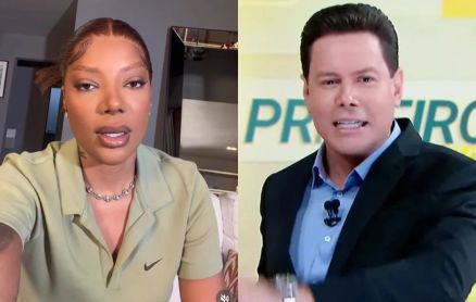 Cantora Ludmilla e apresentador Marc�o do Povo