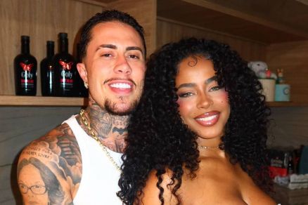 MC Daniel com a namorada Lorena Maria