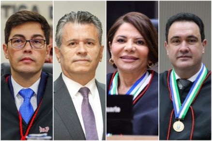 Os desembargadores Deosdete Cruz J�nior, Jones Gattass Dias, Juanita Cruz da Silva Clait Duarte e Ricardo Almeida