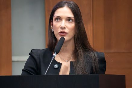 A deputada Janaina Riva, que � presidente do MDB e falou sobre chapa para C�mara Federal