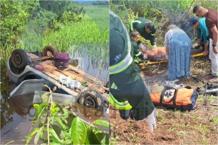 Idoso morre em acidente entre carro e moto no interior de MT 