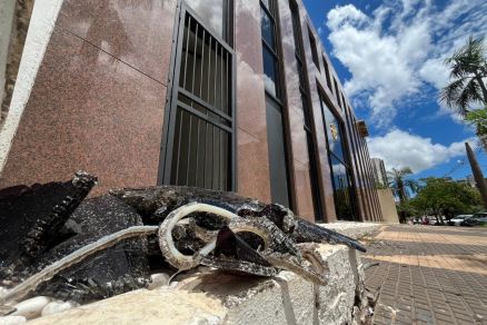 Banco Safra sofreu uma tentativa de furto nesta quarta-feira, em Cuiab�