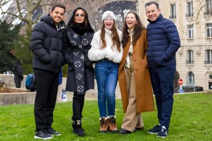 O casal Virginia e Mauro Mendes com os filhos: Luis, Ana e Maria