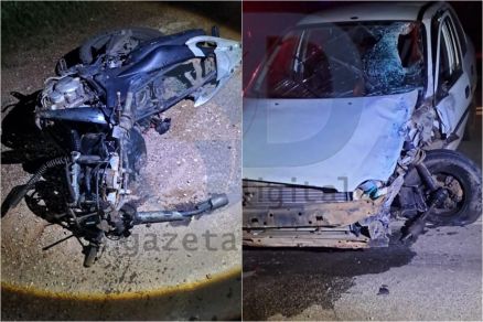 Homem de 47 anos morre em acidente entre carro e moto na madrugada desta quinta-feira (25)