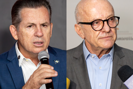 O governador Mauro Mendes e o vice Otaviano Pivetta: visitas e urnas