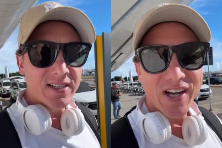 O cantor Rodrigo, que chegou em Cuiab� nesta ter�a