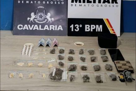 Drogas apreendidas durante a��o da PM 