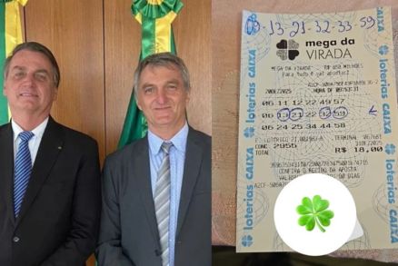 Jair e Renan Bolsonaro apostaram em bol�o na Mega da Virada e faturaram na quadra da aposta