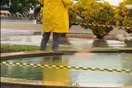 Local onde corpo da v�tima foi encontrada