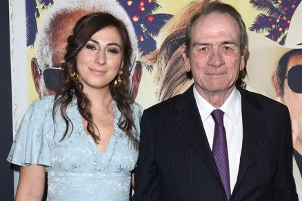 O ator norte-americano Tommy Lee Jones e sua filha, Victoria Jones