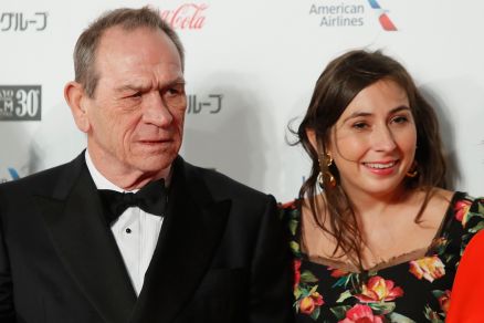 O ator Tommy Lee Jones e a filha, Victoria Jones