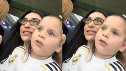 Filha de Virginia defende Vini Jr. e fica brava durante jogo do Real Madrid 