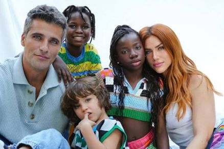 Bruno Gagliasso, Giovanna Ewbank e os filhos T�ti, Bless e Zyan 