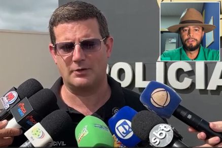 O delegado Marco Bortollo, que comandou opera��o contra secretario de Infraestrutura de Ju�na, Jonatas Pl�nio (detalhe)